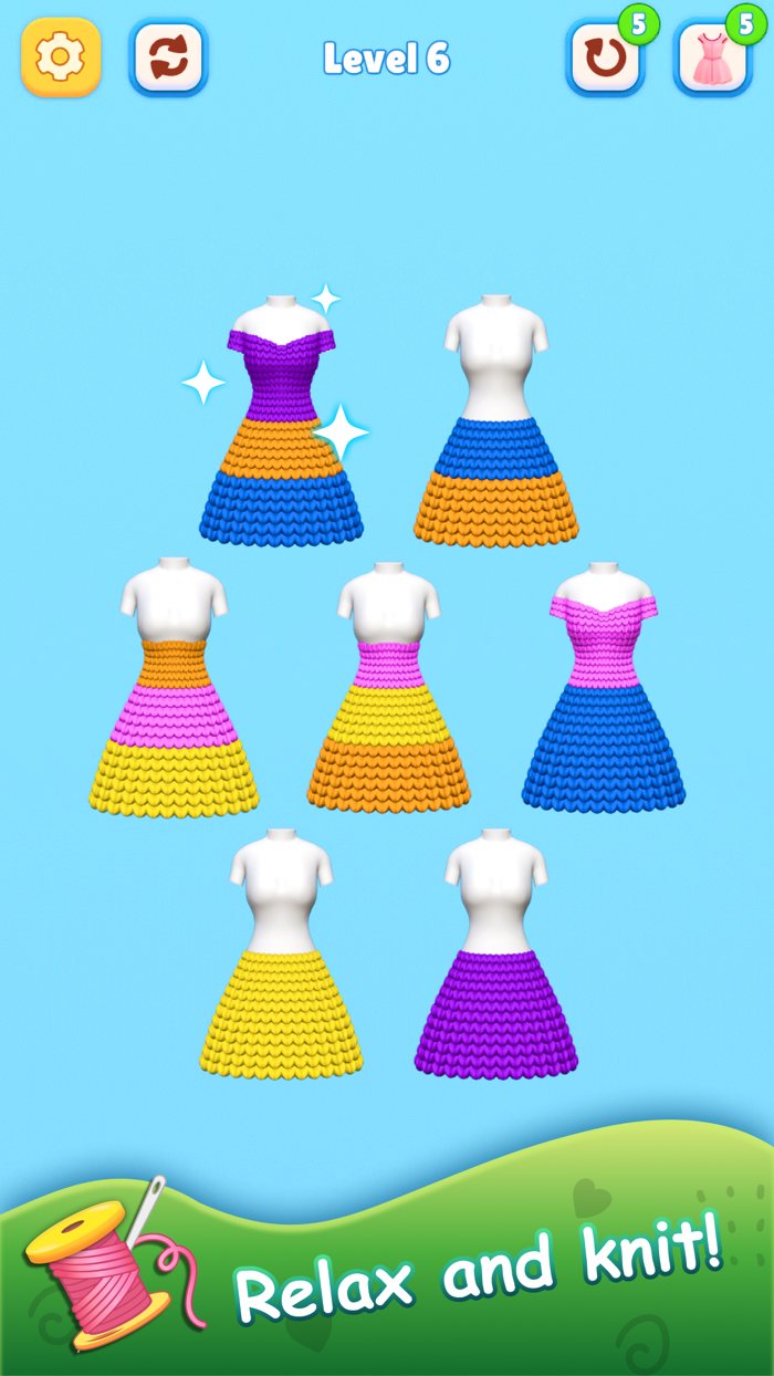 Knitting Puzzle - Color Sort