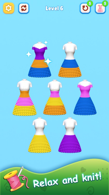 Knitting Sort - Color Sort