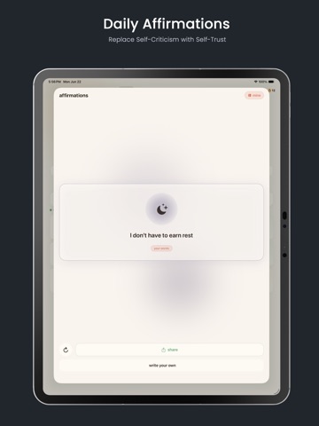 Exhale: Daily Reset iPad screenshot