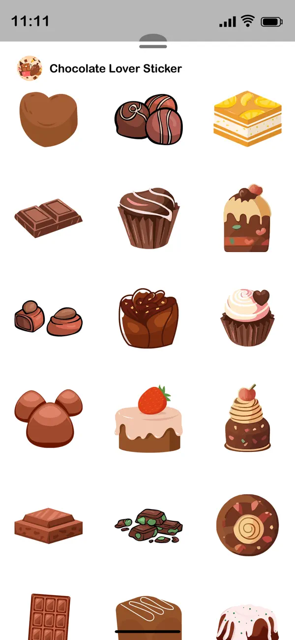 Screenshot #3 pour Chocolate Lover Stickers