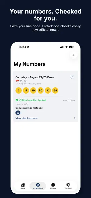 Lottery Results: LottoScope screenshot 1