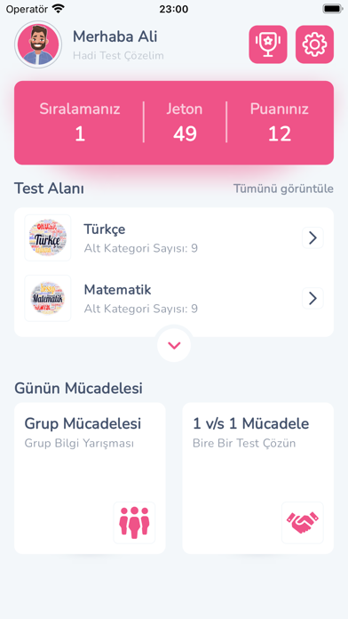 Açık Ortaokul Testleri Screenshot