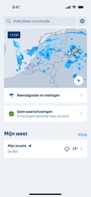 KNMI Weer screenshot