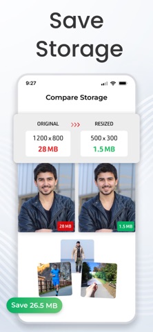 Photo Resizer - Resize Image iPhone screenshot