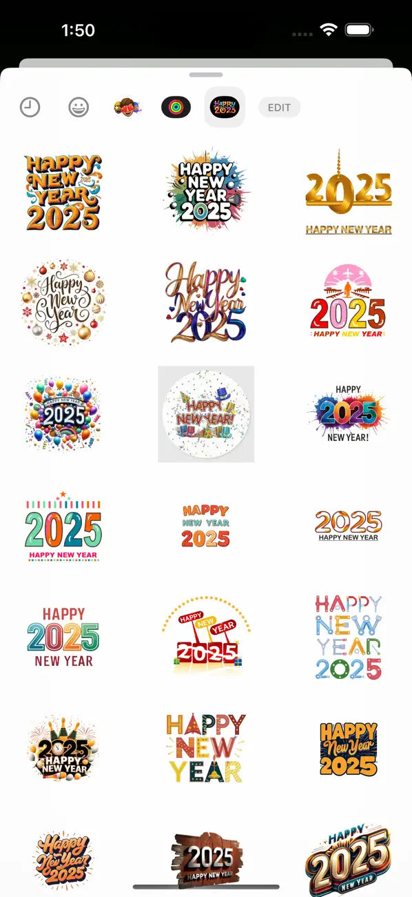 Screenshot #2 pour Happy New Year 2025 - WSticker