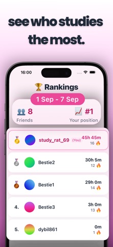 Lilo: Study Timer & Challenges iPhone screenshot 3