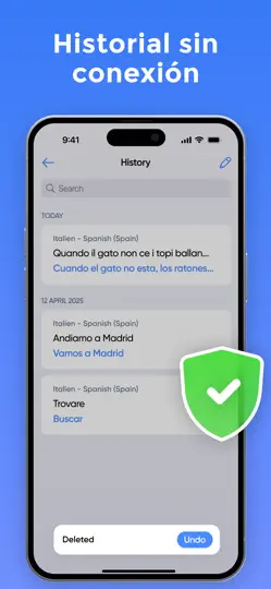 Captura de pantalla de Traductor De Voz - Traduce en iPhone 5
