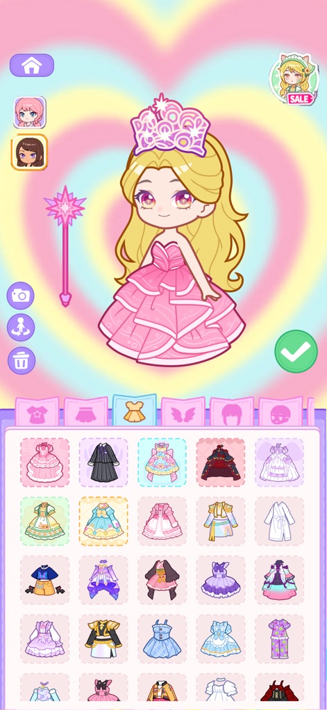 Pocket Life: Decor Happy Room - Craft regal looks for characters with exquisite gowns and elegant accessories like a glittering tiara and a magical wand.