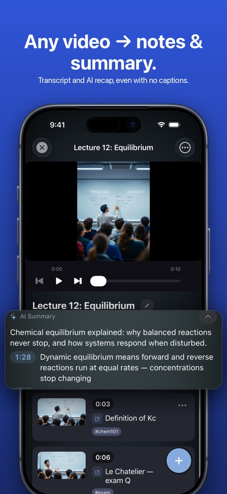MarkerShelf: AI Video Notes screenshot 2