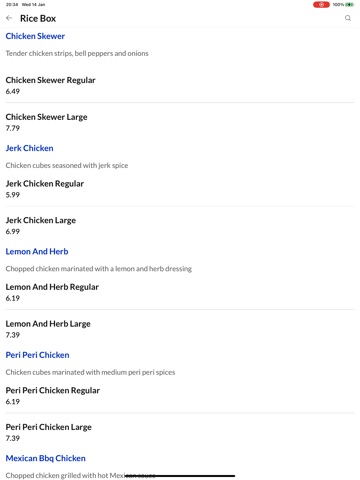 EatBox. iPad screenshot