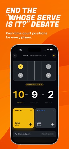 RallyLoop: Pickleball Score iPhone screenshot