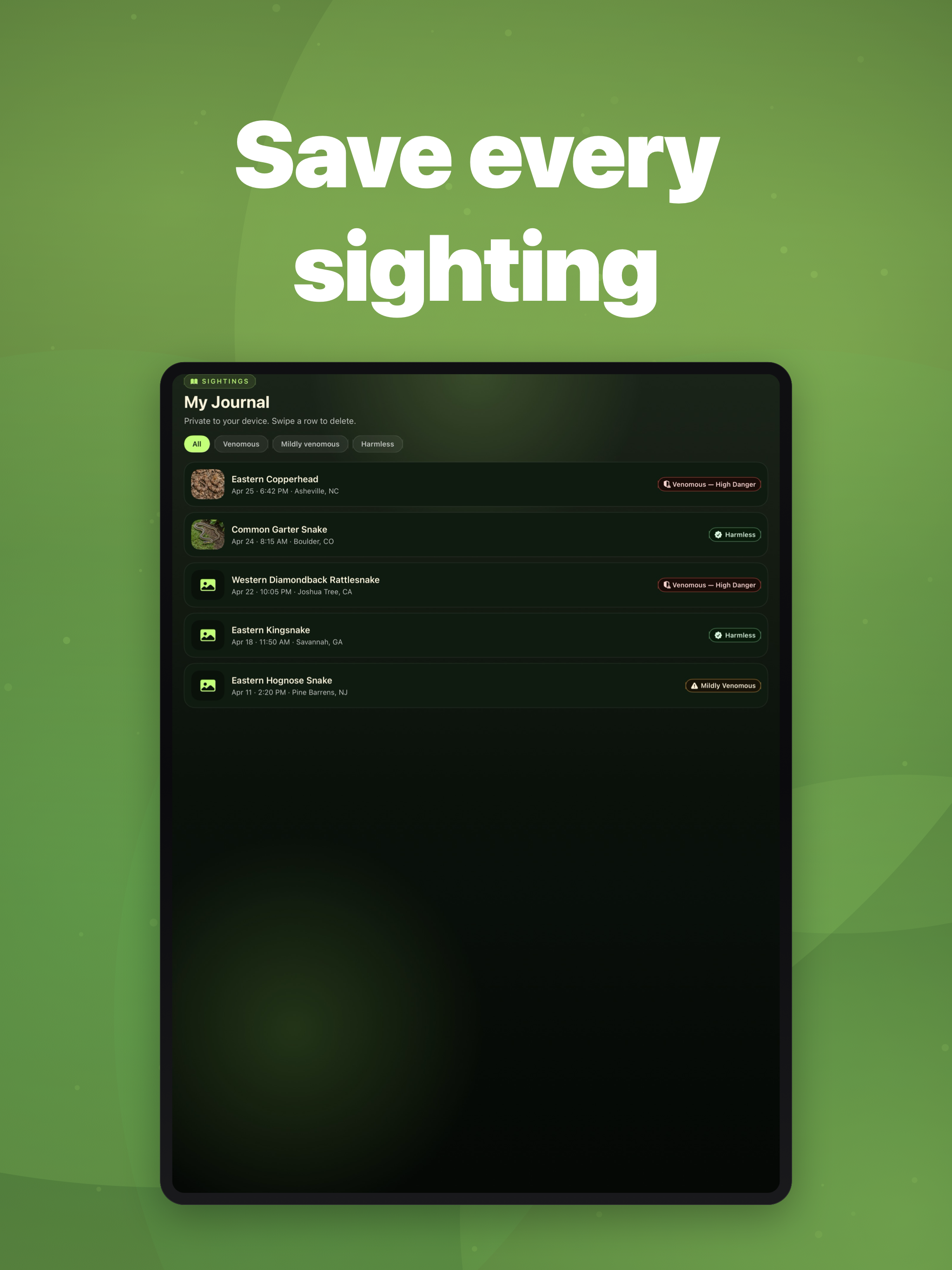 Snake ID: Identifier & Scanner
