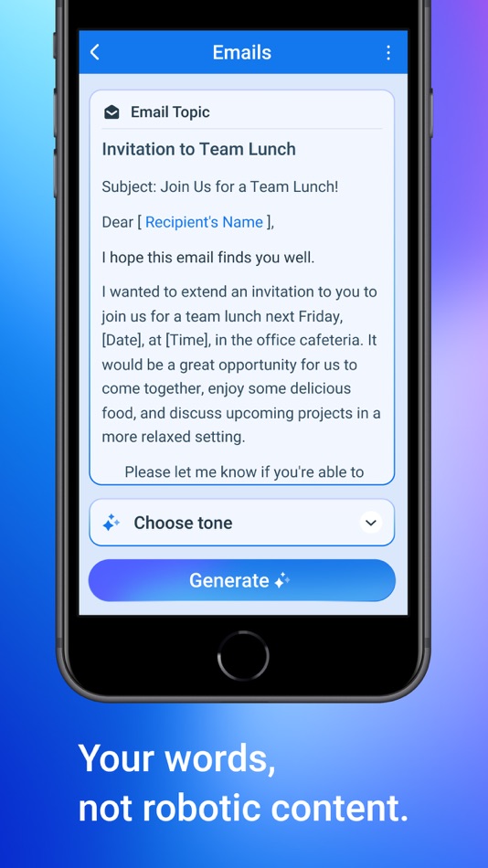 #5. AI Writer : Write Email, Essay (iOS) 由: AppziBrain Infotech LLP