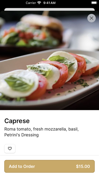 Petrini's San Diego iPhone screenshot 4 - Food & Drink app