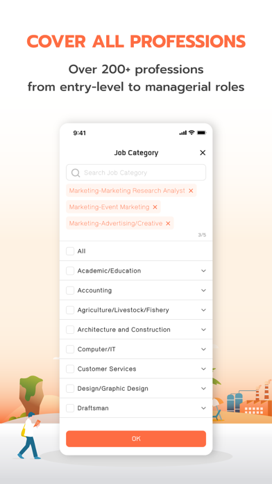 JobThai Jobs Search Screenshot