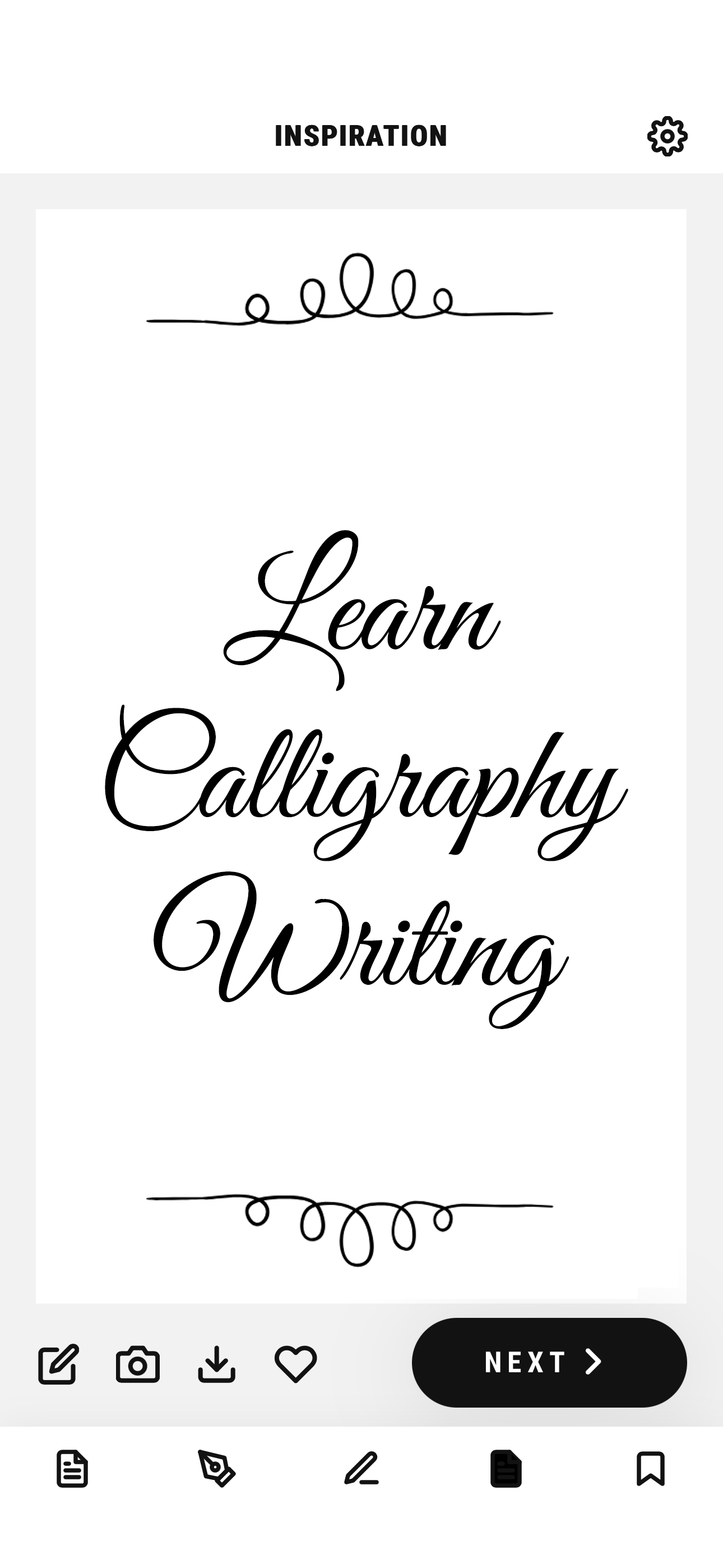 Calligraphy Practice • Cursive