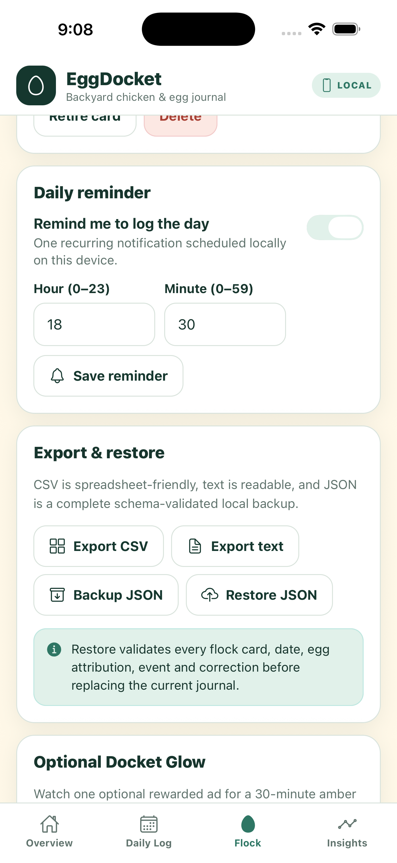 EggDocket: Chicken Log screenshot 6