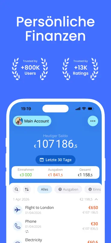 Haushaltsbuch - Moneyboard screenshot 1 of 9
