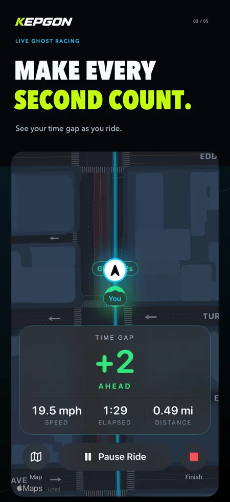 Kepgon: Race Your Ghost on iPhone — screenshot 2 of 5
