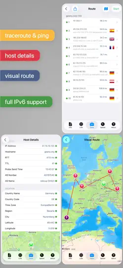 Screenshot von Network Analyzer Pro auf dem iPhone 2
