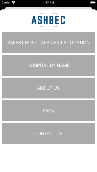 Ashbec Hospital Safety Ranking Screenshot