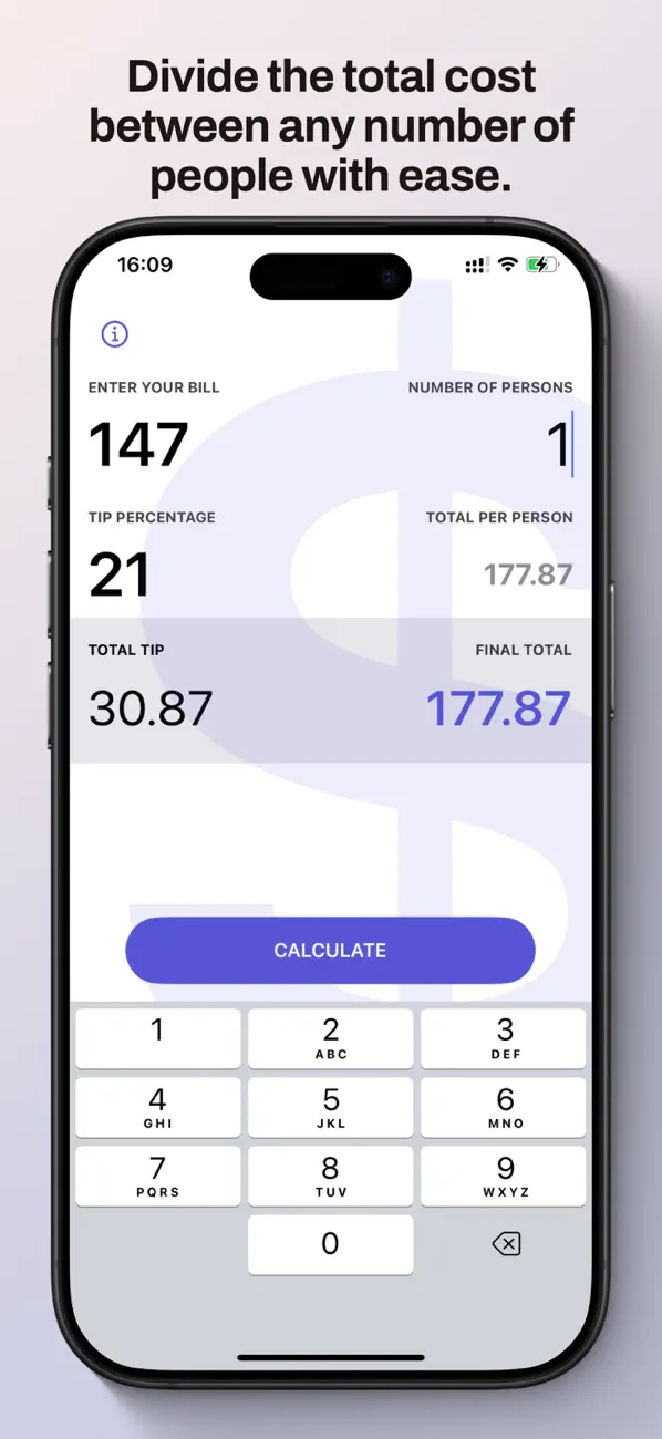 Screenshot #2 pour Tipio – Quick Tip Calculator