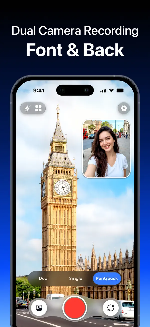 Screenshot #2 pour DuoCame: Dual Shot Recorder