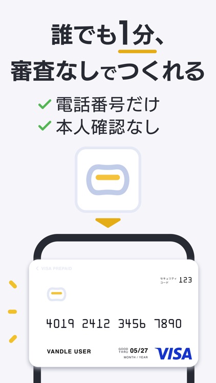 バンドルカード:Visaチャージ式カード、Visaカード