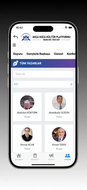 Akça Koca Kültür Platformu iPhone screenshot 4