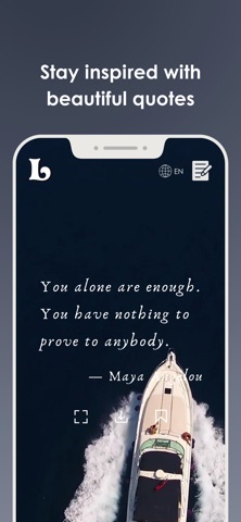 Luminora: Daily Calm Quotes Screenshot 2 of 10