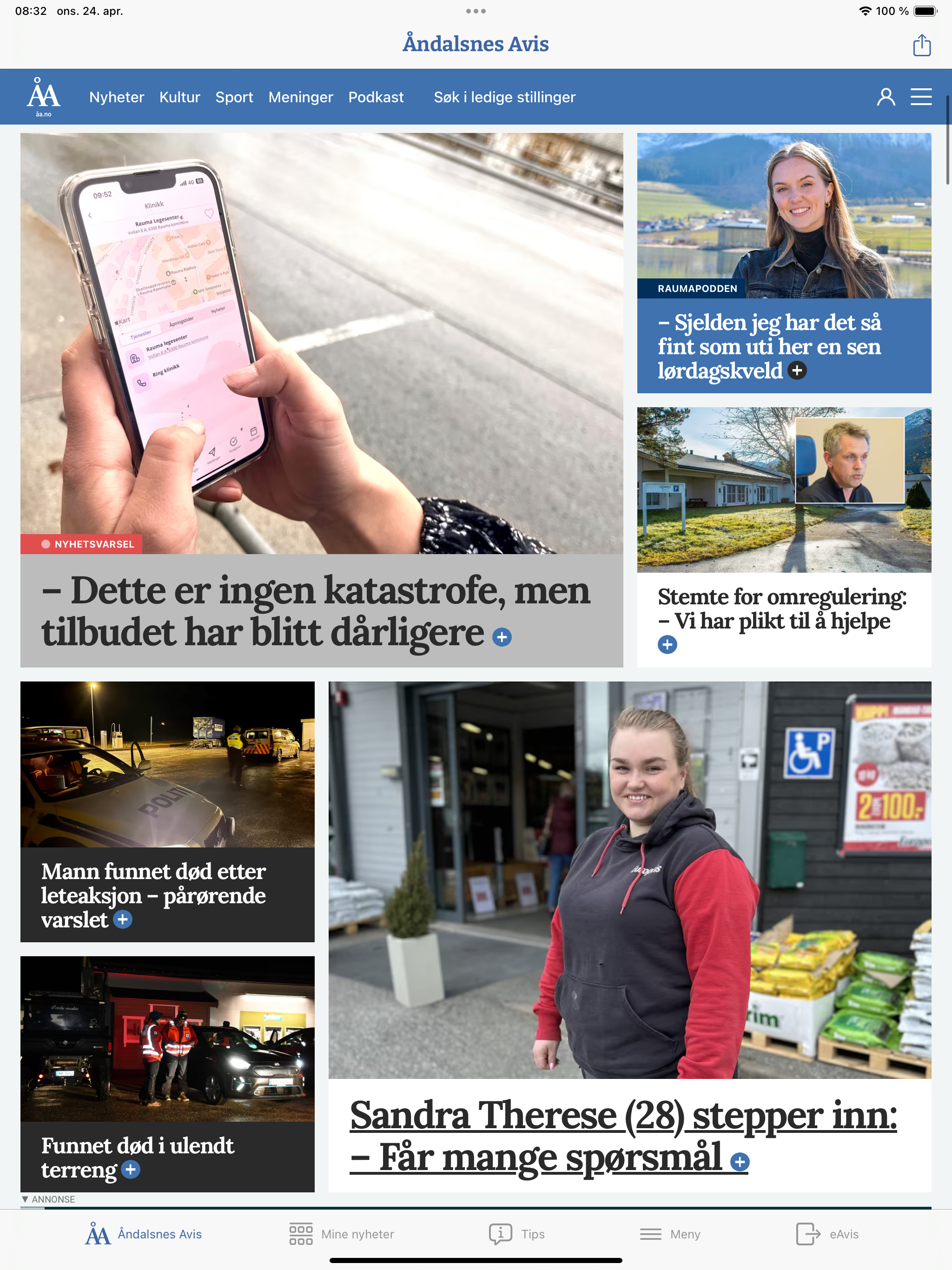Åndalsnes Avis Nyheter