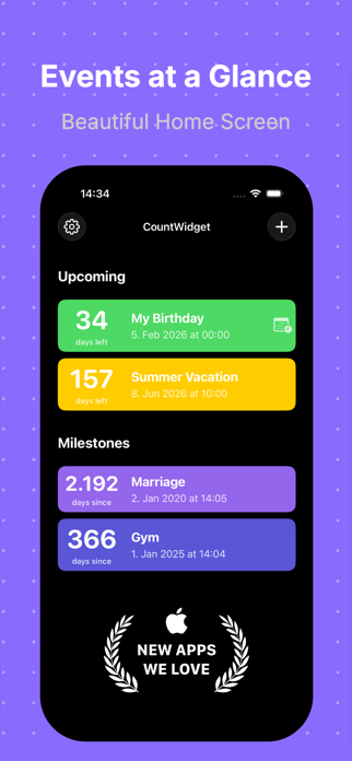 Countdown Widget – CountWidget Screenshot 2 of 4