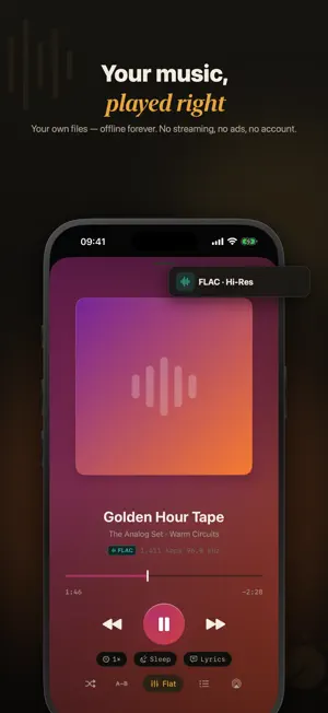 Hushplay: Offline Music Player screenshot 1