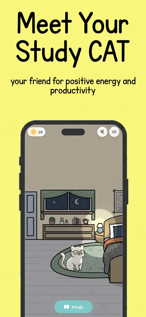 #1. StudyCat - Focus Timer (iOS) De: Jasper Wu