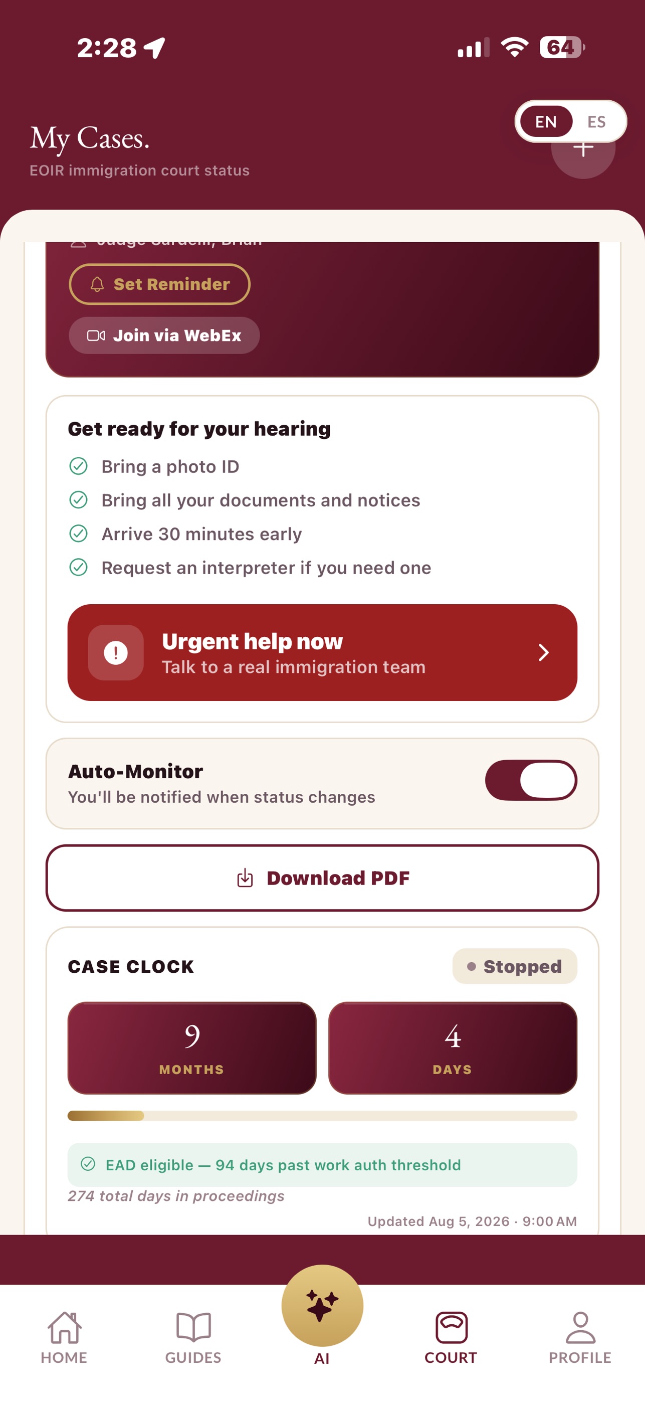 Screenshot 6 of Amparo Immigration