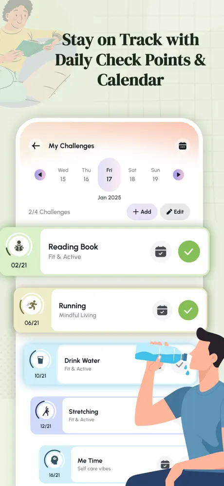 21 Day Habit Tracker & Goals screenshot 3