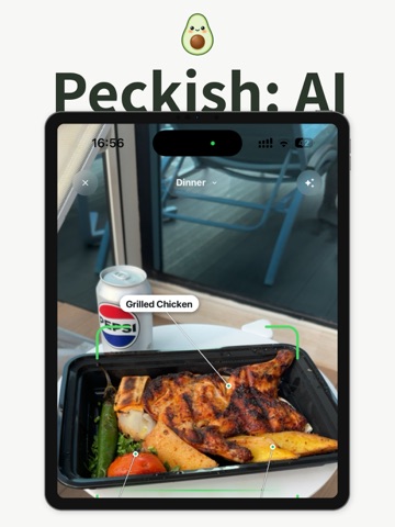 Peckish: AI Calorie Tracker iPad screenshot
