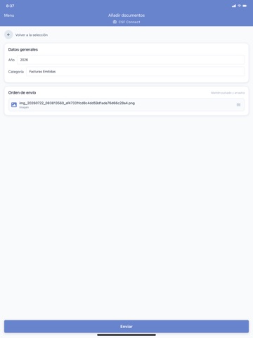 CSF Connect iPad screenshot