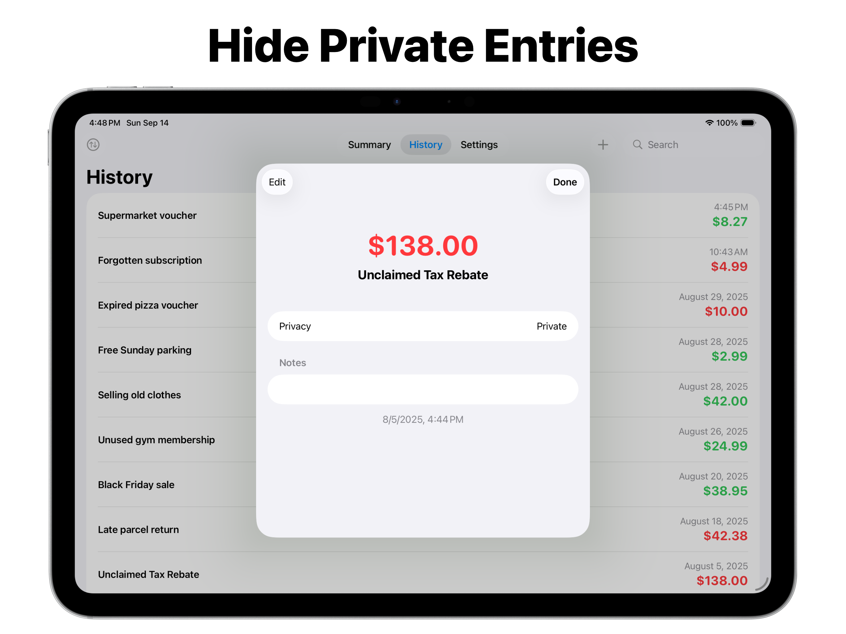Money Habit Tracker: How Much? screenshot 10