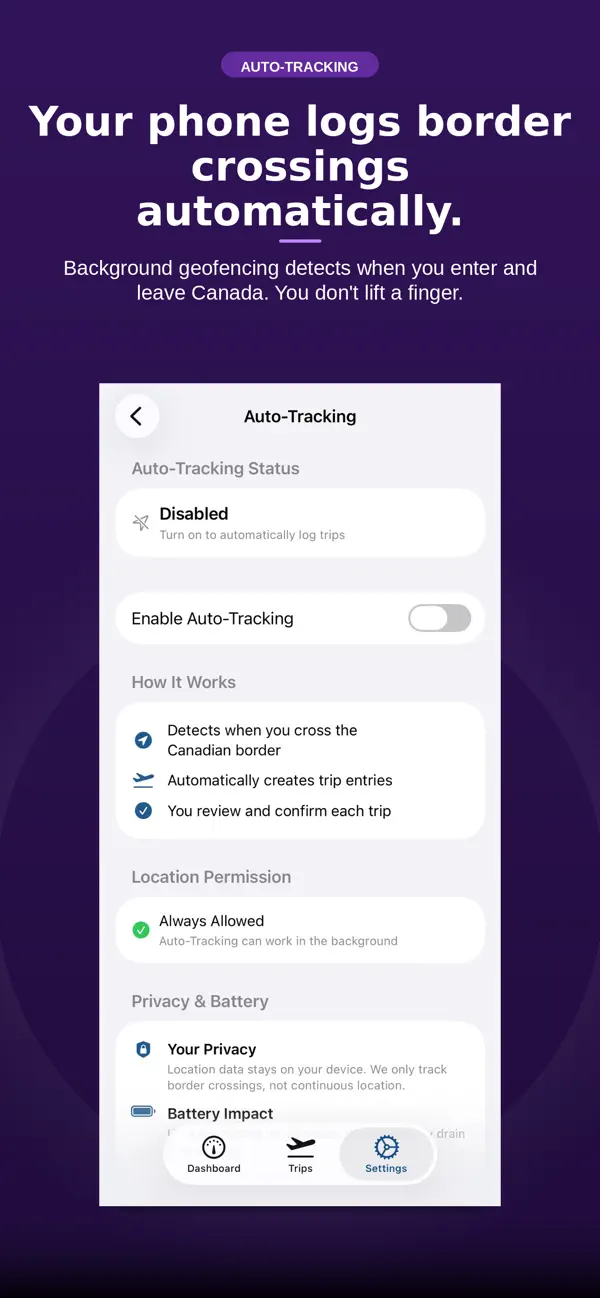 Screenshot #3 pour Canada Travel Tracker