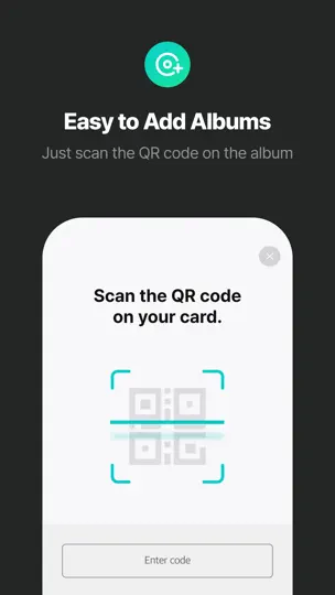 Capture d'écran de Weverse Albums sur iPhone 4