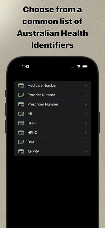 Australian Health Identifiers screenshot 2 of 5