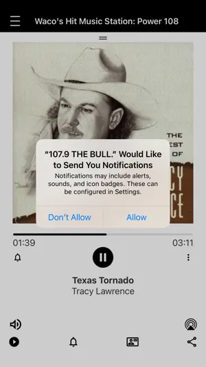 107.9 THE BULL. screenshot 1