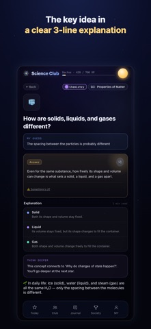 Scientist Club: STEM Quiz iPhone screenshot