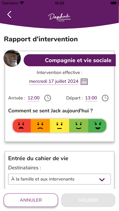 Daphné Partenaire Screenshot