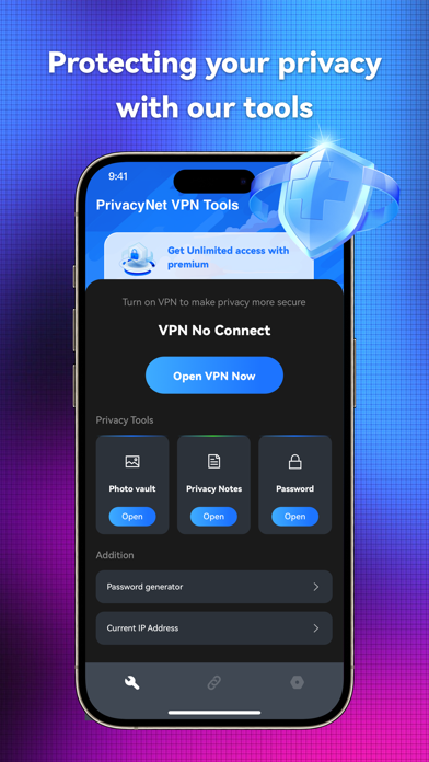 PrivacyNet VPN Screenshot