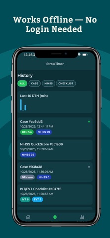 StrokeTimer - NIHSS & DTN iPhone screenshot