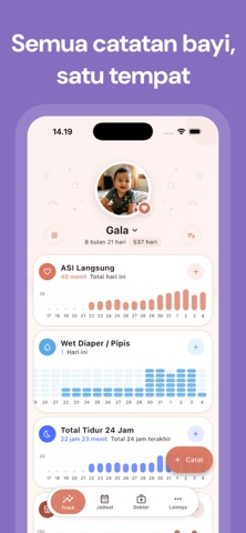 Tracker Bayi & MPASI: Moibaby Screenshot 1 of 8