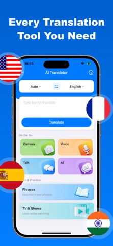 AI Translator:Voice&Talk iPhone screenshot 2
