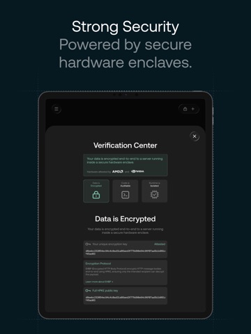 Tinfoil - Private AI iPad screenshot